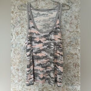 Jenni Pink Tank Top Camouflage Design